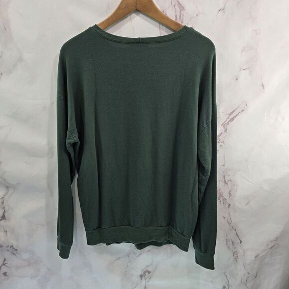 Universal Standard T Shirt Women 3XS Actual Large Green Long Sleeve Dark Forest - Picture 5 of 11
